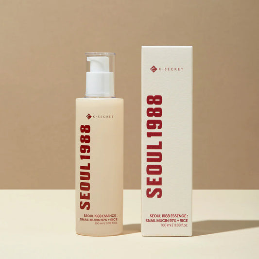 K-Secret  SEOUL 1988 Essence : Snail Mucin 97% + Rice – 100ml