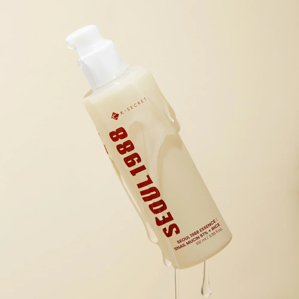 K-Secret  SEOUL 1988 Essence : Snail Mucin 97% + Rice – 100ml