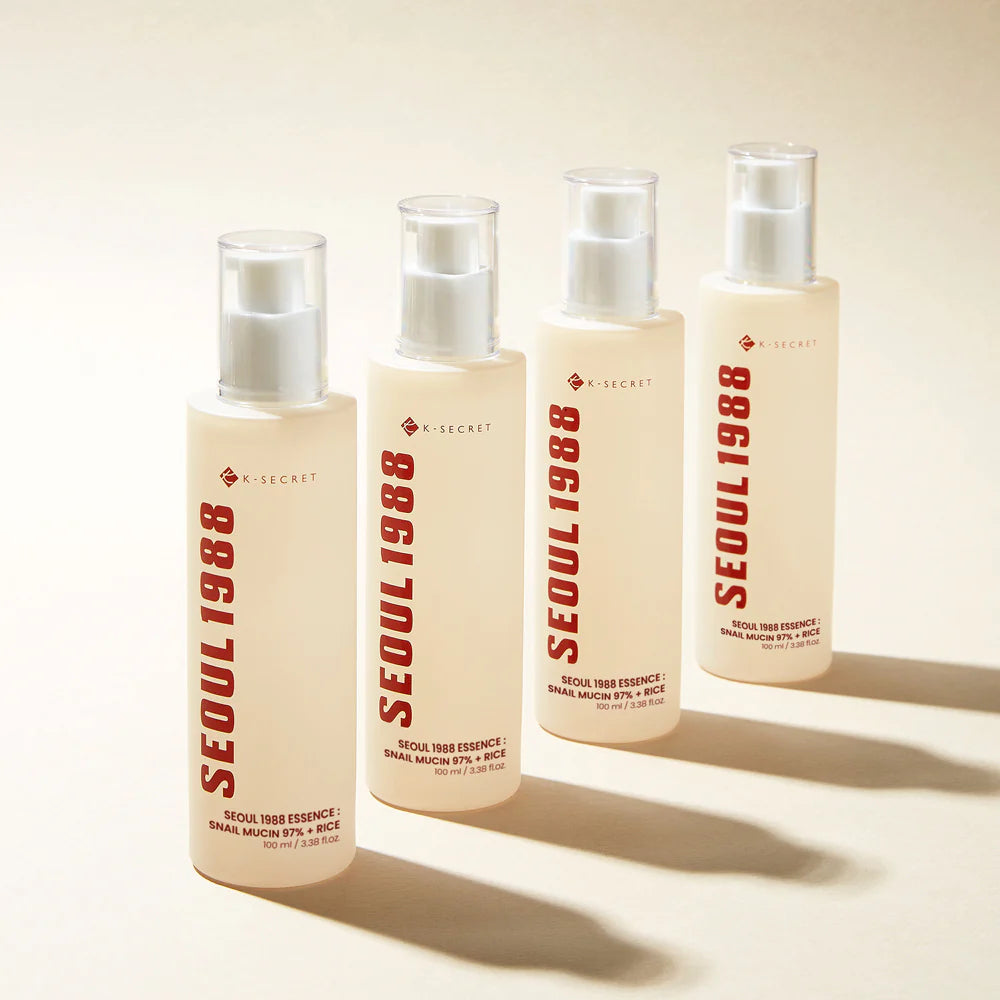 K-Secret  SEOUL 1988 Essence : Snail Mucin 97% + Rice – 100ml