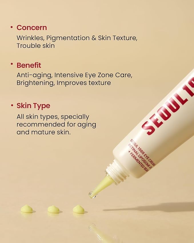 K-Secret SEOUL 1988 Eye Cream  Retinal Liposome 4% + Fermented Bean