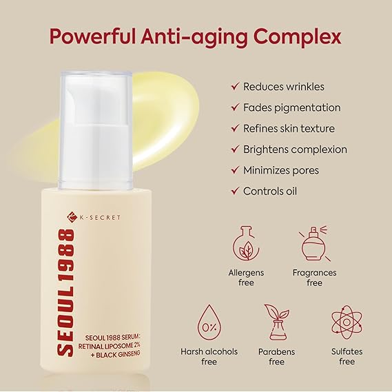 K-Secret SEOUL 1988 Serum  Retinal Liposome 2% + Black Ginseng