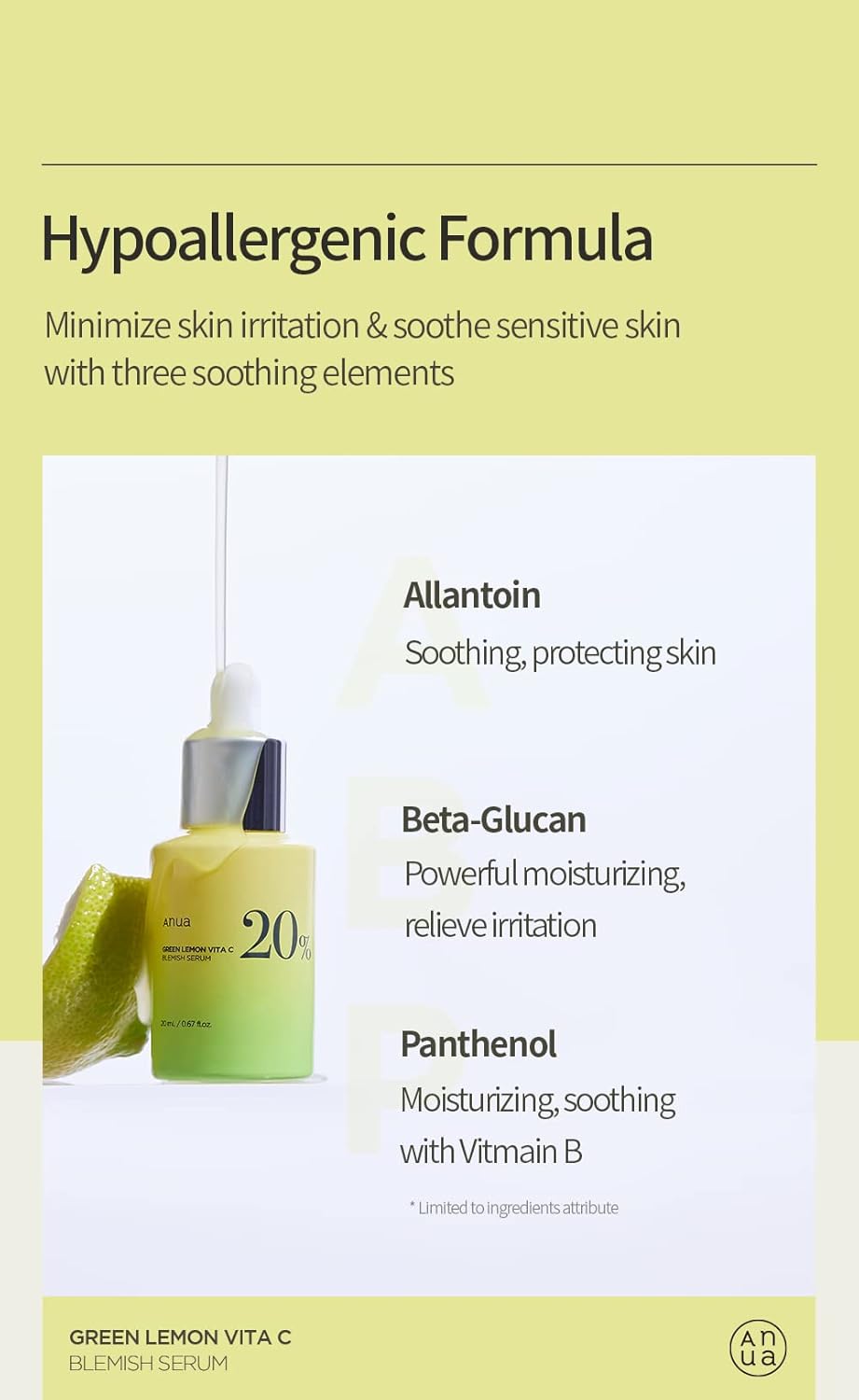 Anua- Green Lemon Vita C Blemish Serum