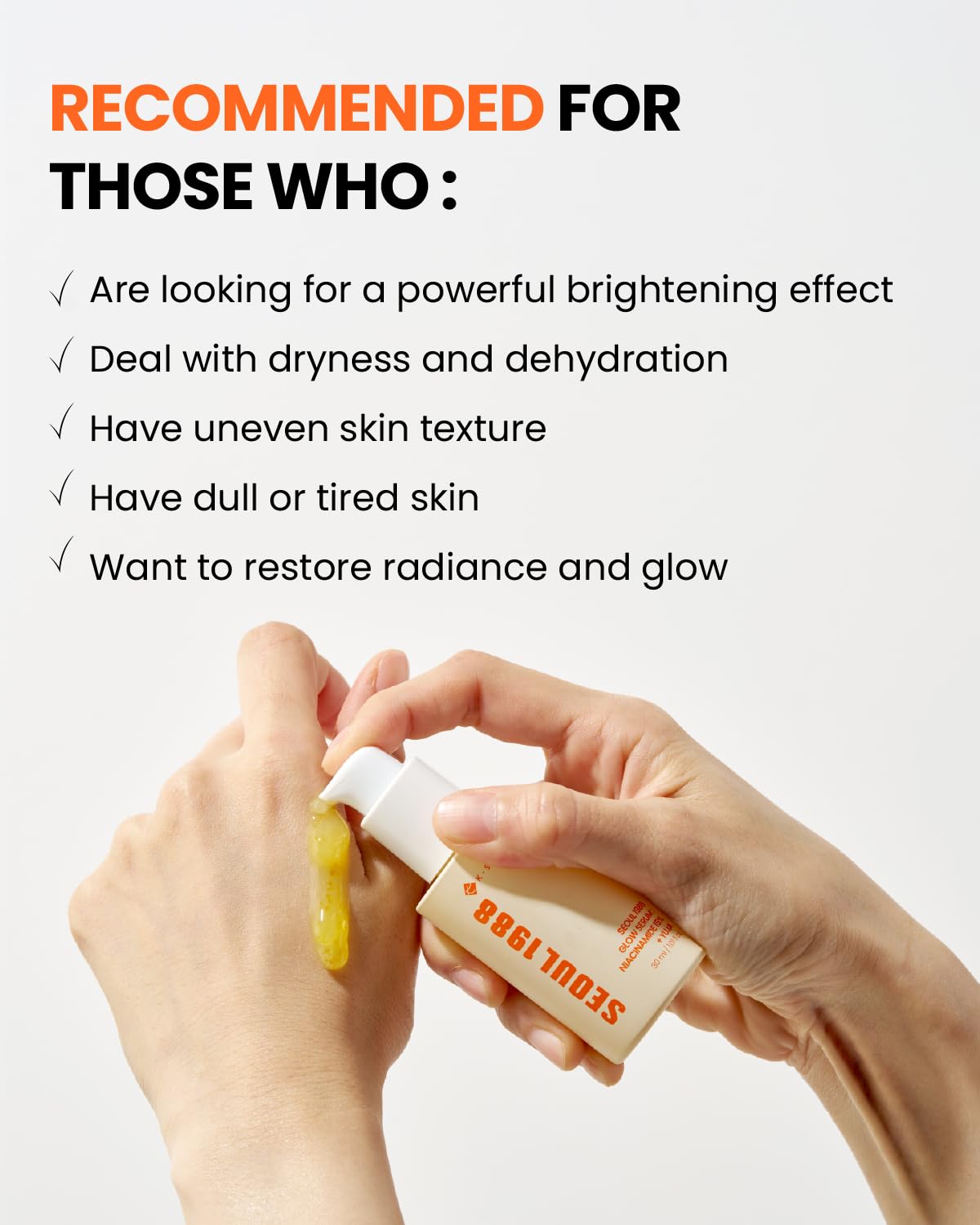 K-Secret SEOUL 1988 Glow Serum: Niacinamide 15% + Yuja
