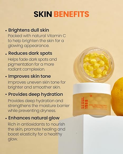 K-Secret SEOUL 1988 Capsule Cream : Niacinamide 5% + Yuja (50ml)