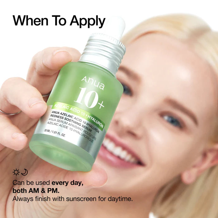 Anua – Azelaic Acid 10 Hyaluron Redness Soothing Serum