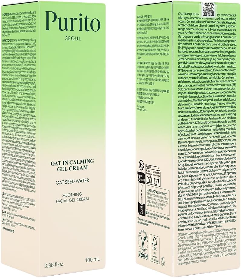 Purito Seoul – Oat In Calming Gel Cream