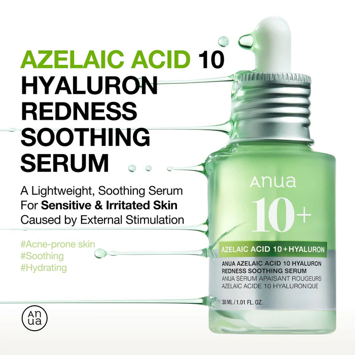 Anua – Azelaic Acid 10 Hyaluron Redness Soothing Serum