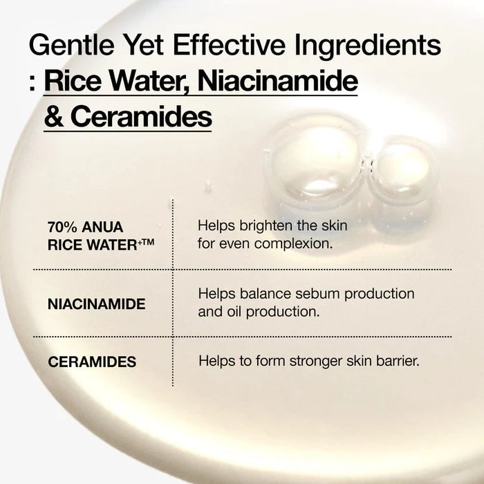 Anua – Rice 70 Glow Milky Toner 250ml