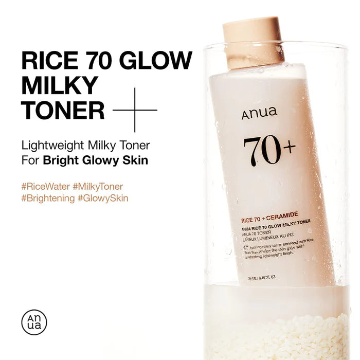 Anua – Rice 70 Glow Milky Toner 250ml
