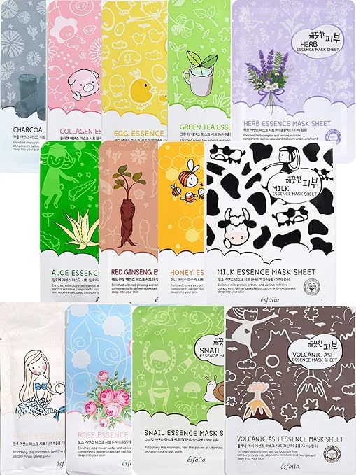 Esfolio Face Mask Sheets – 10 Pack