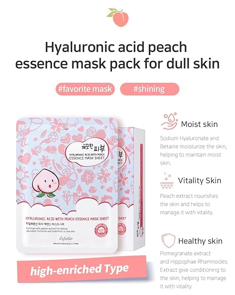 Esfolio Face Mask Sheets – 10 Pack